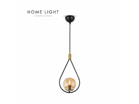 HOME LIGHT Yagmur 19011 visilica 1*E27 CRNA/MESING