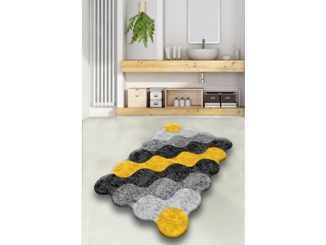 L`ESSENTIEL MAISON Kupatilski otirač Circle Yellow 1