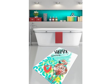 L`ESSENTIEL MAISON Kupatilski otirač Happy Flamingo (80 x 100)