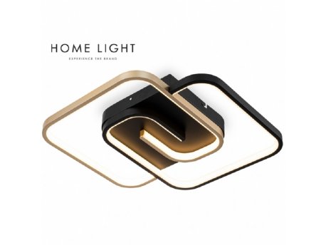 HOME LIGHT Vesta 633 Plafonska svetiljka 40W 3000K CRNA/ZLATO