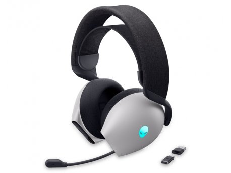 DELL W720H Alienware Dual-Mode Wireless Gaming slušalice sa mikrofonom bele