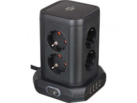 BRENNENSTUHL Produžni kabl Tower sa 4x USB-a i 8x utičnica