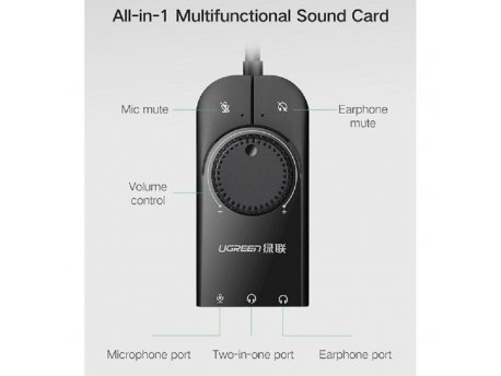 UGREEN Eksterni stereo adapter CM129