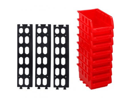 VELTEH Plastične Police za odlaganje 8kom 12x10cm
