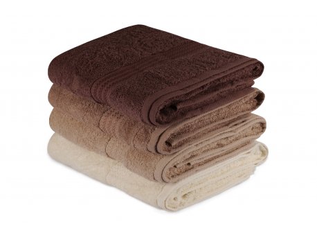 L`ESSENTIEL MAISON Peškir Rainbow Brown 1