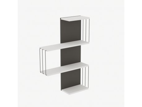 HANAH HOME Zidna polica Cambel Anthracite