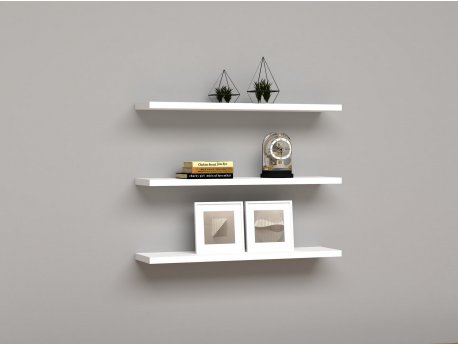 HANAH HOME Zidna polica Boss v2 White