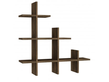 HANAH HOME Zidna polica Juke Walnut