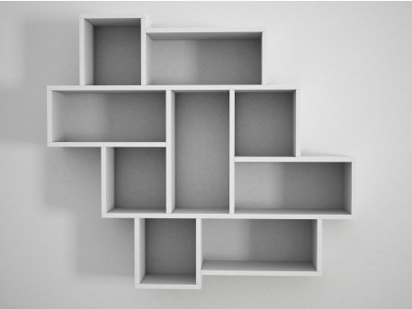 HANAH HOME Zidna polica Parola White