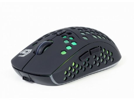GEMBIRD Gejmerski bezicni mis LED illumination, Li-battery, 6-button 125mm