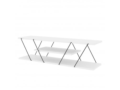 HANAH HOME TV polica Canaz White Black (854KLN3021)