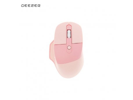 GEZZER Optički BT WL miš ergonomskog oblika u pink boji