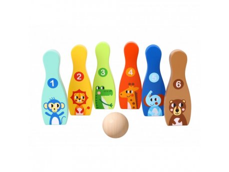 TOOKY TOY Drvena kuglana -životinje (A058582)