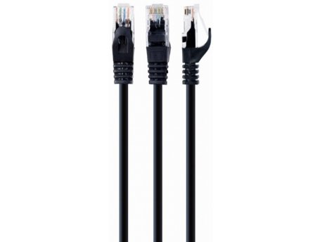 GEMBIRD PP6U-1M/BK Mrezni kabl, CAT6 UTP