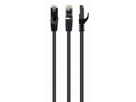 GEMBIRD PP6-1M/BK Mrezni kabl, CAT6 FTP Patch cord 1m black