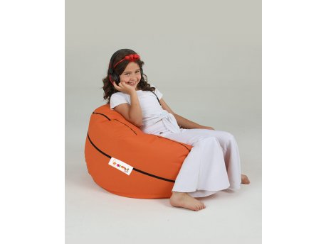 Atelier del Sofa Lazy bag Basketball Kids Pouf Tile Red