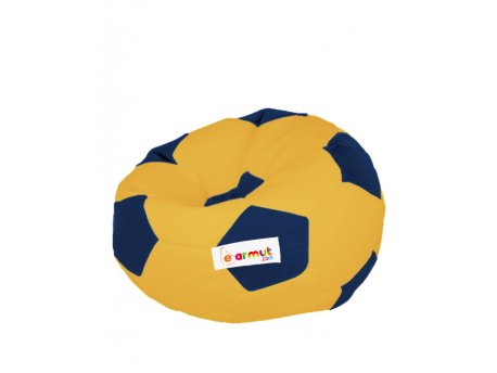 Atelier del Sofa Lazy bag Football Yellow Navy Blue