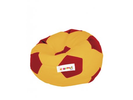 Atelier del Sofa Lazy bag Football Yellow Red