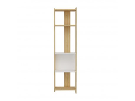 HANAH HOME Polica za knjige Abis Narrow Oak White