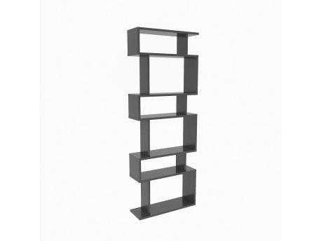 HANAH HOME Polica za knjige Bates Anthracite