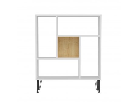 HANAH HOME Polica za knjige Arven White Oak 11