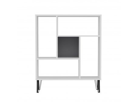 HANAH HOME Polica za knjige Arven White Anthracite 11