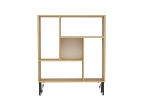 HANAH HOME Polica za knjige Arven Oak White 1