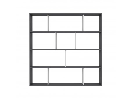 HANAH HOME Polica za knjige Hodbi Anthracite White