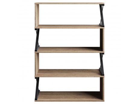 HANAH HOME Polica za knjige Termas Walnut Black