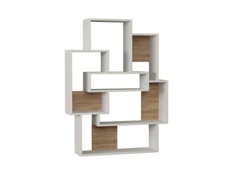 HANAH HOME Polica za knjige Barce White Oak