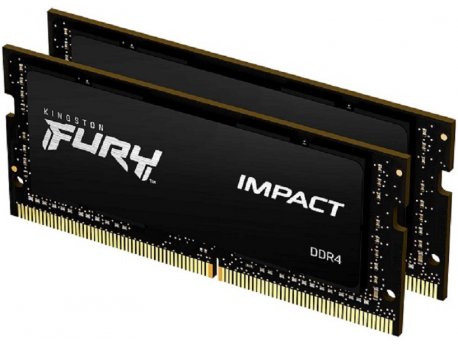 KINGSTON SODIMM DDR4 32GB 2x16GB kit 3200MHz FURY Impact Black KF432S20IBK2/32