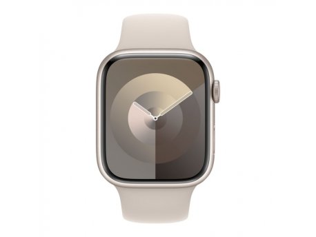 APPLE Watch S9 GPS 45mm Starlight Alu Case w Starlight Sport Band - M/L (mr973se/a)