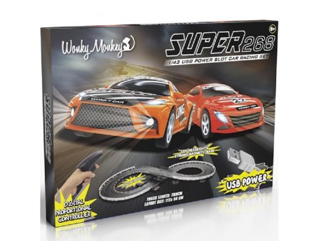 WONKEY MONKEY Auto staza Super268 sa dva autića RC-S268M
