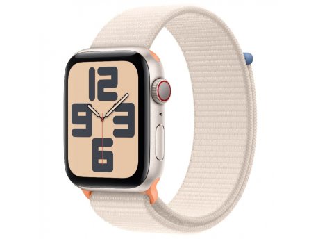 APPLE Watch SE2 v2 GPS 44mm Starlight Alu Case w Starlight Sport Loop (mre63se/a)