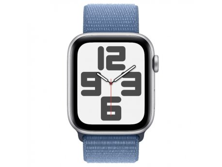 APPLE Watch SE2 v2 GPS 44mm Silver Alu Case w Winter Blue Sport Loop (mref3se/a)