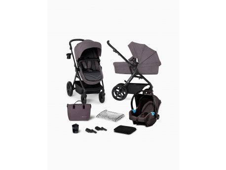 KINDERKRAFT Kolica 3u1 A-TOUR (MINK) dark grey (KSATOU00DGR3000)