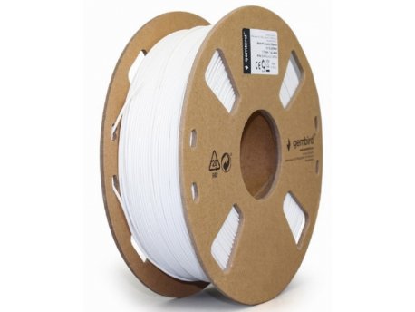 GEMBIRD 3DP-PLA-01-MTW Mat PLA Filament za 3D stampac 1.75mm, kotur 1KG, white