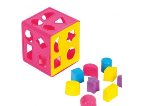 Guclu Edukativna kocka za bebe sorter oblika 14x14x14cm 2825 (1/24) (33109)