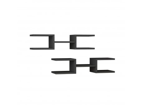 HANAH HOME Zidna polica Crab Anthracite