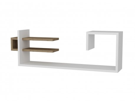 HANAH HOME Zidna polica Stor White Walnut