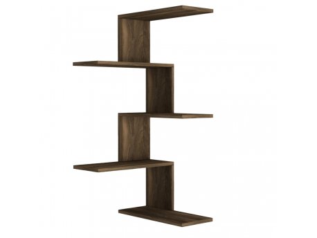HANAH HOME Zidna polica Caniko Walnut