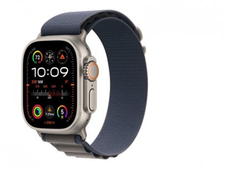 APPLE Watch Ultra2 Cellular, 49mm Titanium Case w Blue Alpine Loop - Small
