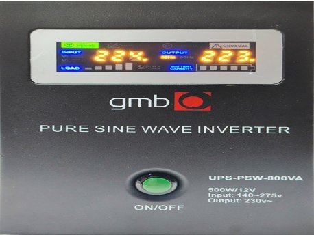 GEMBIRD UPS-PSW-800VA GMB LONG, 500W-220V/12V