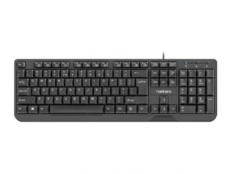 NATEC TROUT, slim tastatura, US raspored, USB, crna (NKL-0967)