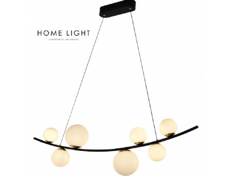 LUNA 252 VISILICA 7*E14 CRNA/ZLATO