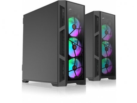 Raijintek PONOS ULTRA MS4 Midi Tower gejmersko kućište crno