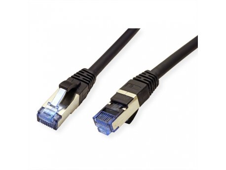 LINKOM Patch Cord cat.6A SFTP 0.5m crni