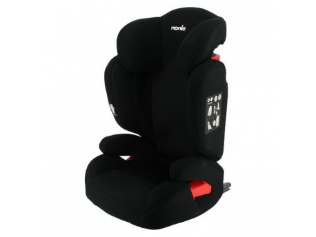 Nania A-S FLASH I-FIX 2/3 (15-36KG), BLACK