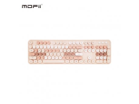 MOFII WL sweet retro set tastatura i miš u MILK TEA boji