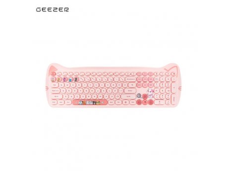 GEEZER WL Kitty set tastatura i miš u PINK boji